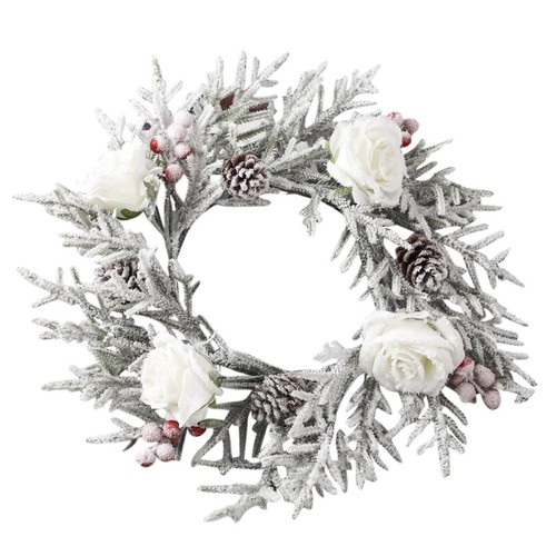 Premium frosted xmas flower - frosted,