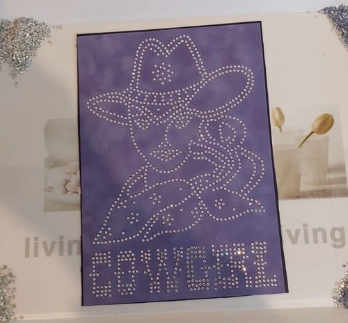 Rhinestone stencil - x,