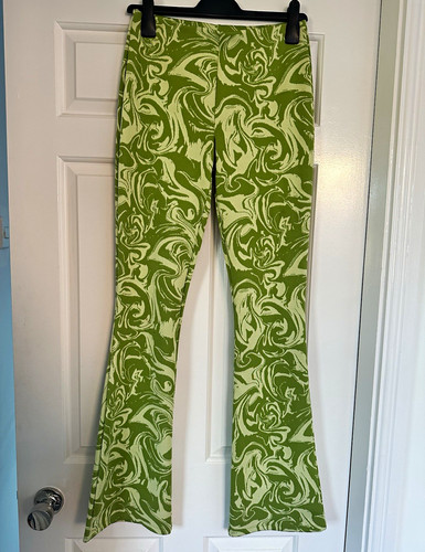 Zara green white abstract - &,