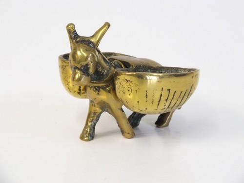 Vintage small solid brass - solid,