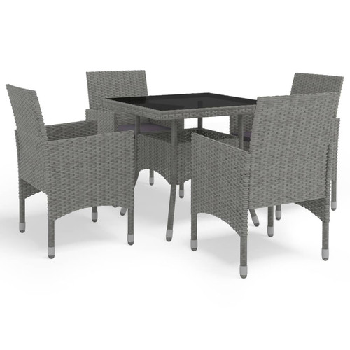 Dining set grey - dining, poly