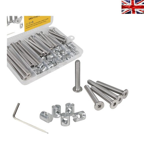 Durable 0mm bed bolts - m6-1.0mm, &