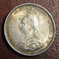 1887  Queen Victoria - Silver