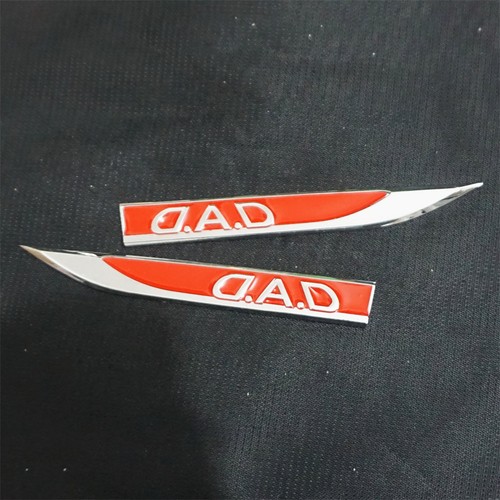 Pair chrome red silver dad - chrome,