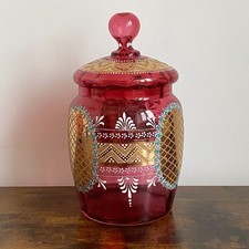 Antique Bohemian Cranberry