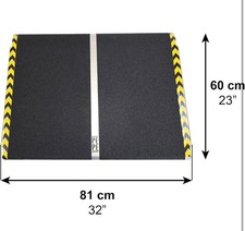 PEPE Mobility Wheelchair Ramp (2.7"-5.9" Height), Non-Slip Surface, Ideal for St