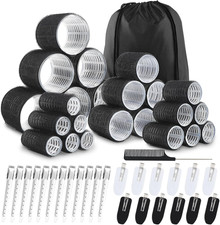 50Pcs Hair Rollers with Clips