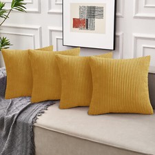 Pack of 4 Stripe Velvet