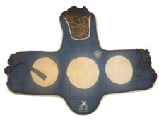 ELITE BLUE BOXING CHEST GUARD WITH TAEKWONDO BADGE MMA RIB BODY PROTECTOR SIZE L