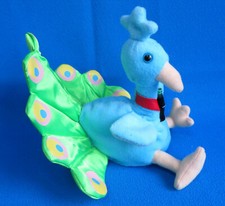 COCA COLA POCK PEACOCK ? soft toy plush beanie COKE BOTTLE SRI LANKA VINT 1999