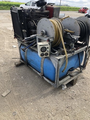 Mobile van jet wash drain - van,