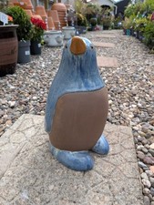 Blue Penguin Garden Ornament | 30 Cm H X 20 Cm L | Frost Resistant Ornaments