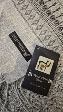 Baby Alpaca Grey Super Fine Alpaca Scarf New With Tags 