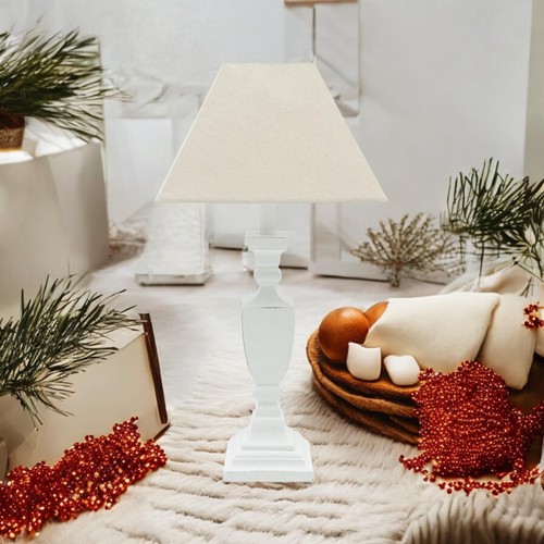 Table lamp cream washed wood - lamp,