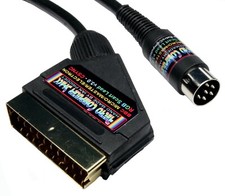 Acorn BBC B Micro, Master & Electron High Quality RGB Scart Lead Video TV Cable