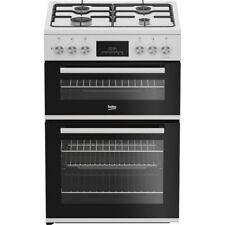 Beko FDD6231W Free Standing Dual Fuel Cooker with Gas hob Hob 60cm White A