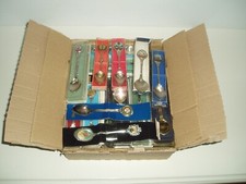 Large Collection of 36 Vintage Collectors Teaspoons.