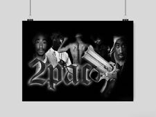 2PAC POSTER RAPPER LEGEND MUSIC TUPAC PRINT IMAGE SINGER USA  A3 A4 SIZE