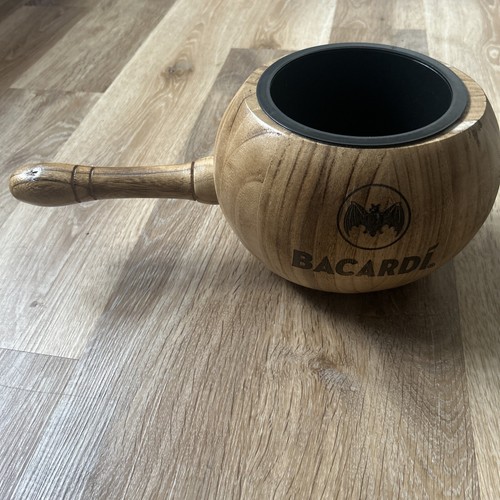 Bacardi wooden ice bucket - wooden,