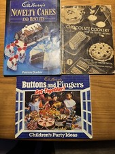 Vintage Cadbury's Chocolate Cookery books buttons fingers Bournvita 50s 70s 80s