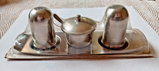 Stainless steel condiment set New Sealed
