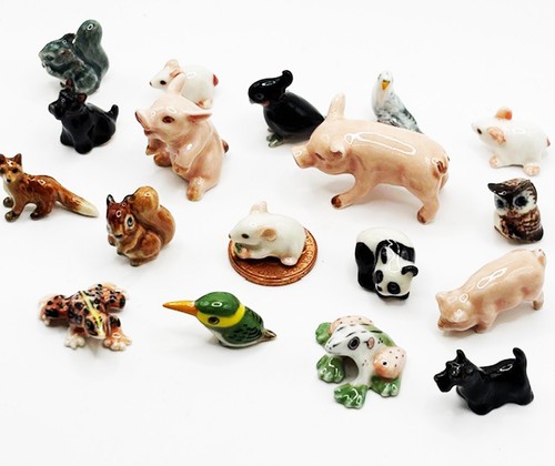 Dolls house ceramic animals - dolls,
