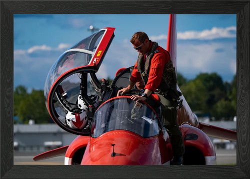 The red arrows framed wall - red,