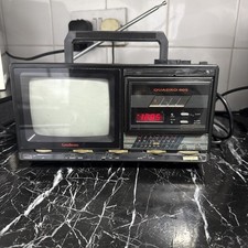 Goodmans Quadro 905 TV FM Clock Radio Cassette Player Fully working Vintage