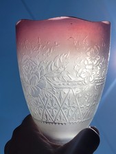 Antique Cranberry Satin Glass