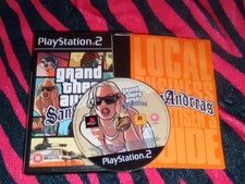 Grand Theft Auto San Andreas PlayStation 2 PS2 Game Complete With Manual & Map