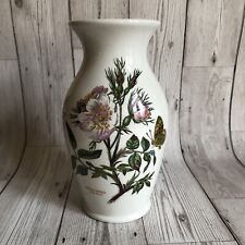 Vintage Unused Portmeirion Botanic Garden Vase ROSA CANINA Dog Rose 20cm Shaped