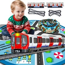 Subway Train Toy 18PCS Blue