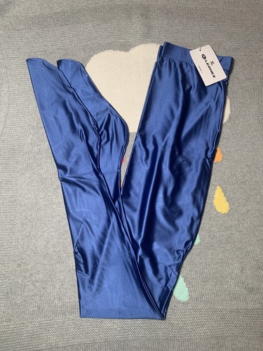 Leohex blue shiny lycra - shiny,