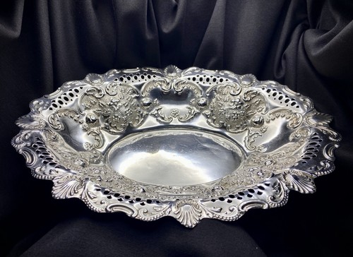 Large solid silver dish joseph - large,