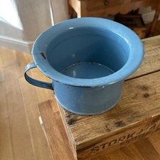 Vintage Bright Blue Enamel