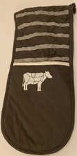 Double Mitt Oven Glove, Butchers Boy, Dark Grey