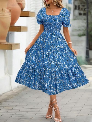 Womens summer boho floral long - womens,