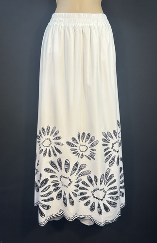 Dazy long white - long, lined