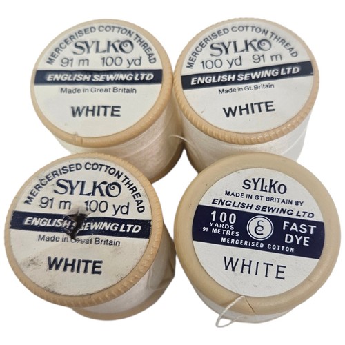 Syklo cotton reels white 4 - reels, x