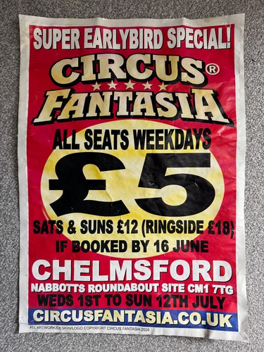 Circus fantasia large poster - large,