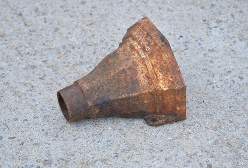 Old cast iron drain hopper - old,
