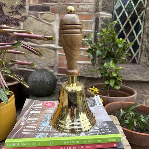 Large brass bell - large, school