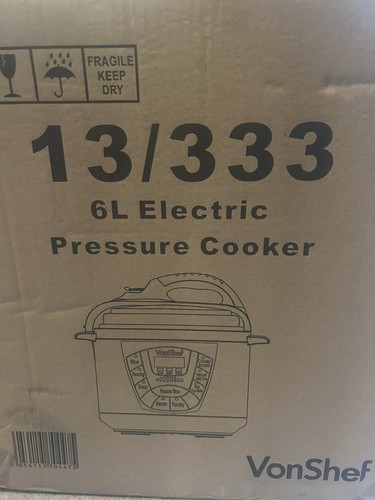 Vonshef electric pressure - vonshef, 6l