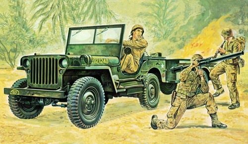 Italeri willys jeep with - mb,