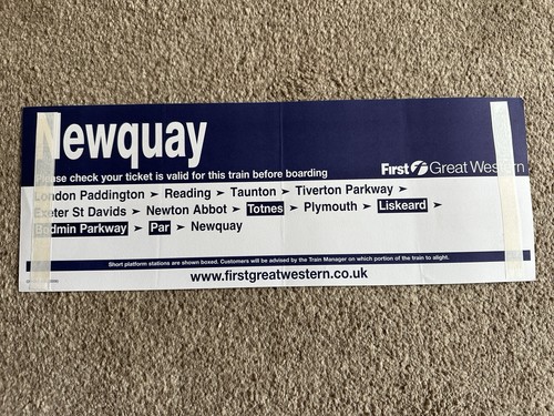 London paddington newquay fgw - london,