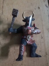 Papo Minotaur Fantasy fighter black bull toy Action Figure 2006 10cm tall