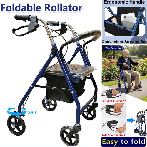 Foldable lightweight rollator - foldable,