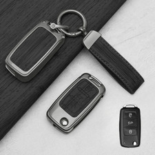 Zinc Alloy Leather Car Key