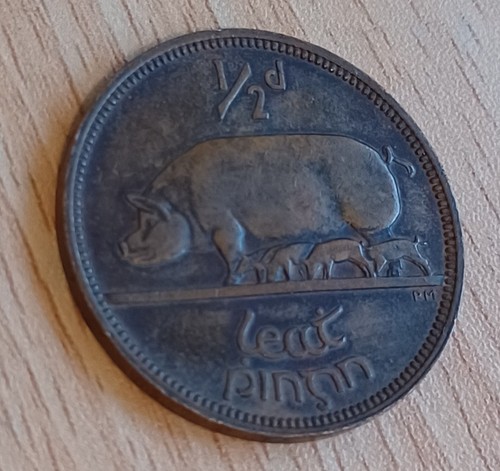Ireland half penny coin 1965 - ireland,