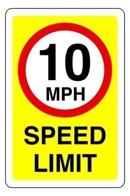 Mph speed limit - limit, sign